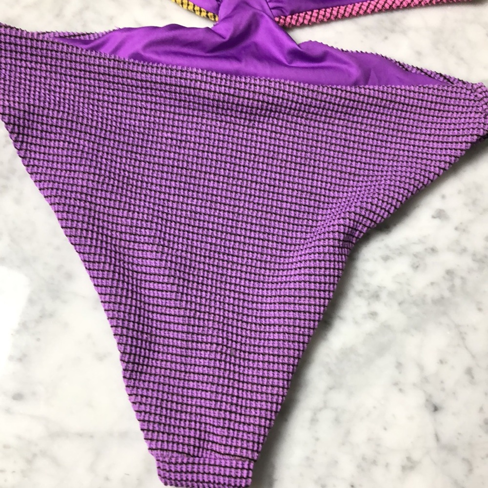 Agua Bendita Colorful One-Piece Swimsuit Size L - Picture 6 of 9